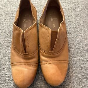 Franco Sarto Camel Leather Loafers